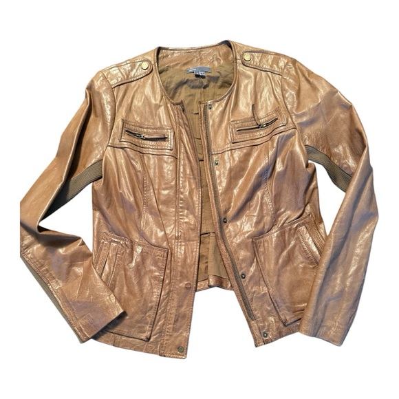 Vince Jackets & Blazers - Vince Brown Leather Jacket